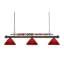 Luminaire suspendu linéaire à 3 lumières pour table de billard Chapa-26745168-26745171
