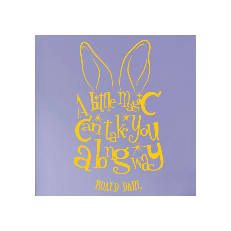 Roald Dahl Wall Sticker, Dark Yellow
