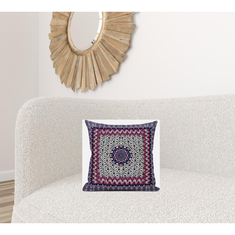  Throw Square Pillow Cover & Insert, Magenta