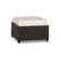 Siesta Key Wicker Outdoor Ottoman with Sunbrella® Cushion