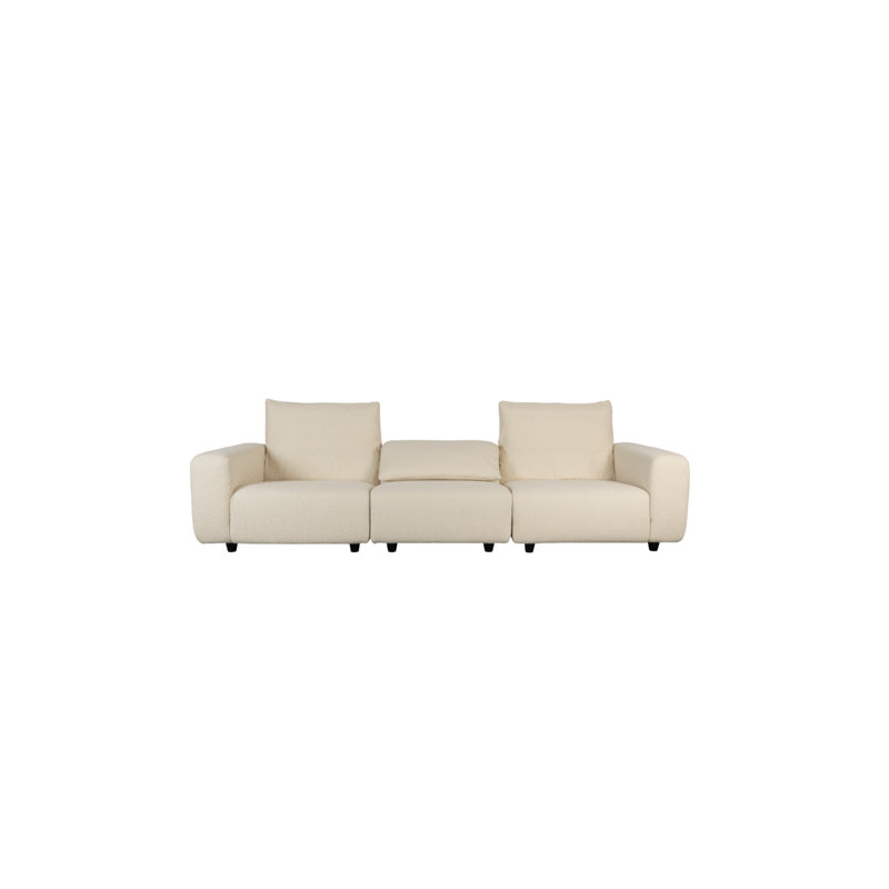 Wings Sofa, White Polyester Blend