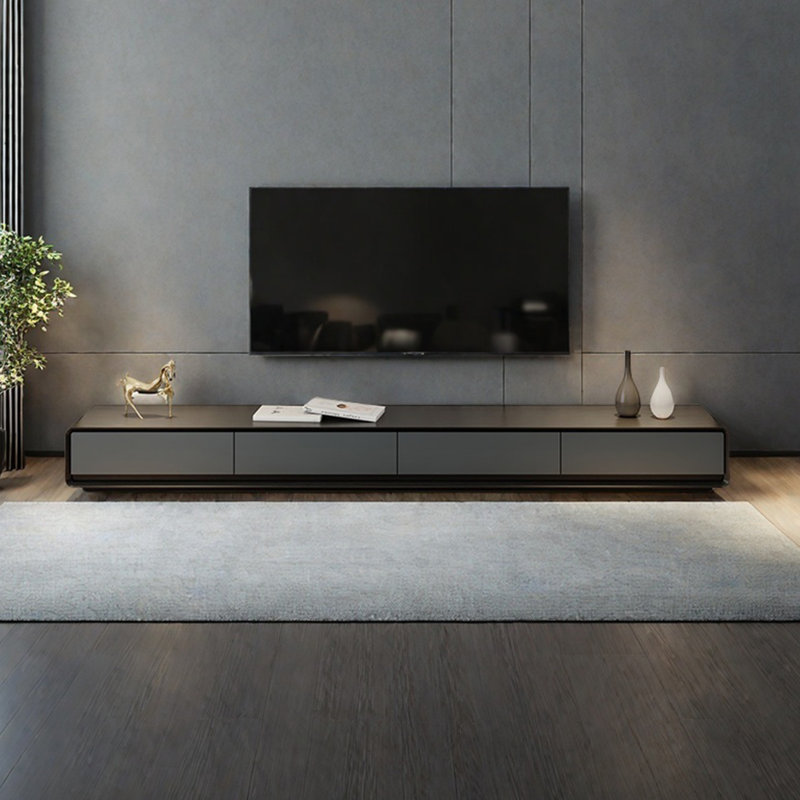 Meuble télé Modern Minimalist, H 13,77 po x L 70,86 po x l 15,74 po