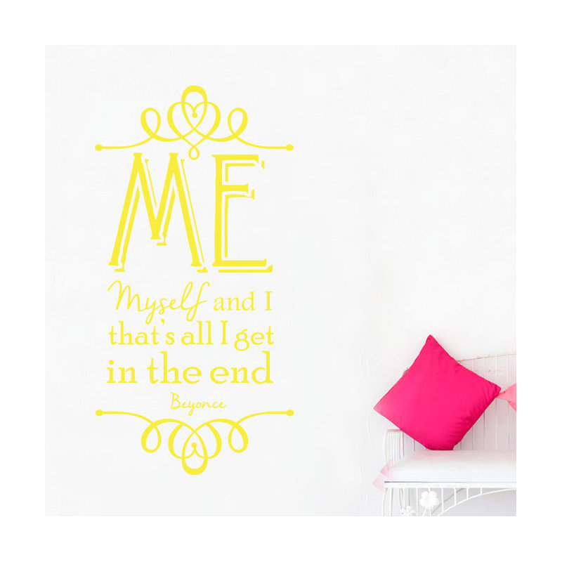 Wall Decal, Medium, Bright Yellow