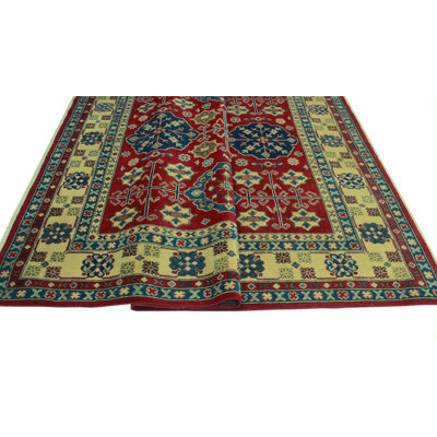 Aquino One-of-a-Kind 8'3" X 10'1" New Age Wool Area Rug in Red