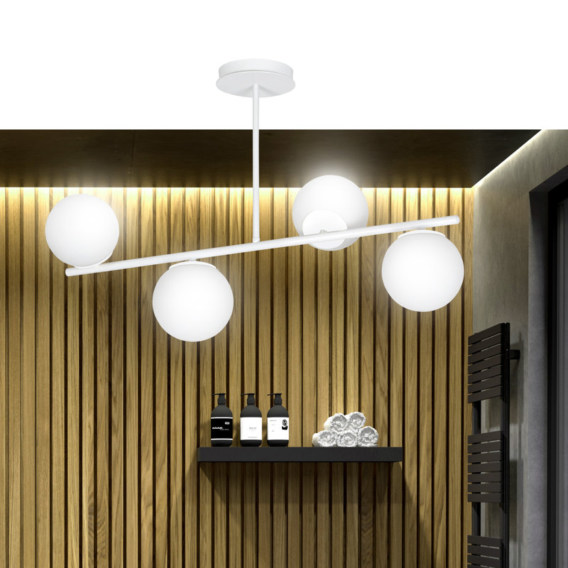 Gaen 4 - Light Unique/Statement Pendant, White