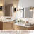 Silver Rectangle Bathroom Mirror, 22" x 30" Wall Mirror with Metal Frame-1926210656-1926210665