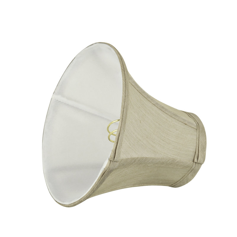 Beige Silk Bell Chandelier Lamp Shade Set
