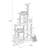 10 Tiers Cat Tree with Condons,Perch,Scratching Posts