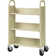 Fortress 46'' H x 32'' W Book Cart with Wheels