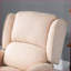 Fauteuils inclinables avec massage & amp; Chaleur, fauteuil inclinable à oreilles avec télécommande, crème | Faux suède | Taille compacte-675978322