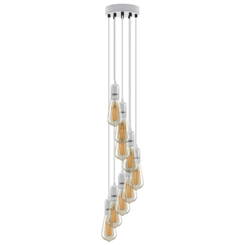Bashemath 9 - Light White Cluster Pendant, Yes