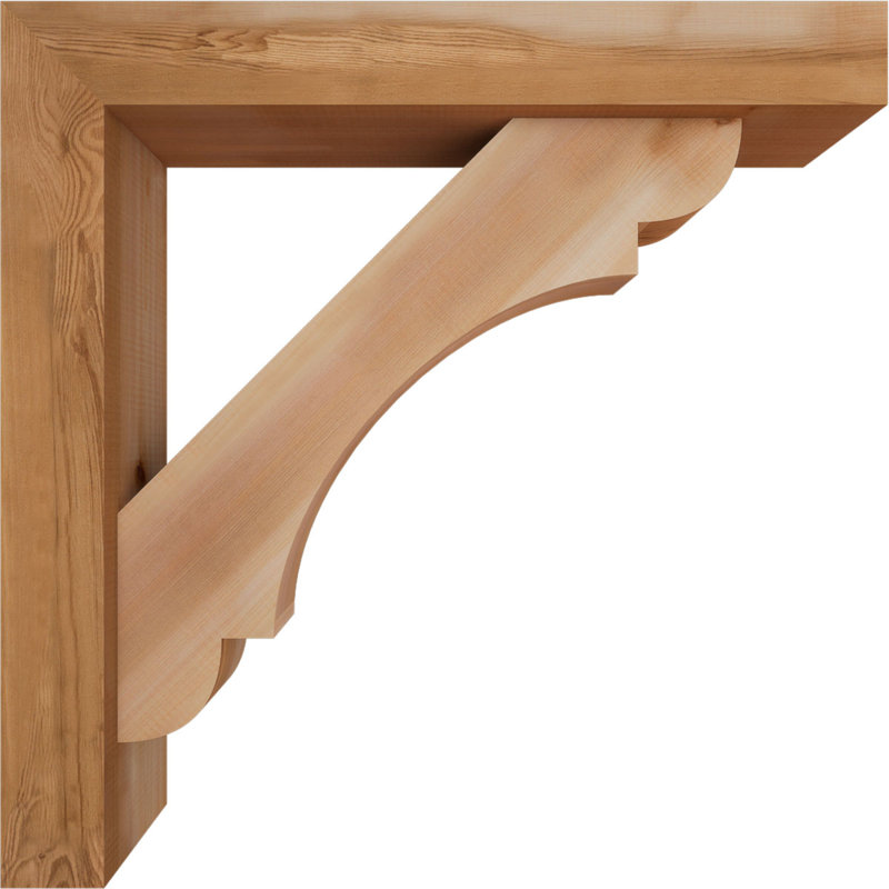 Support de bloc olympique avec entretoise décalée, 30 x 30, Cèdre rouge occidental de l 5 1/2 po (lisse)