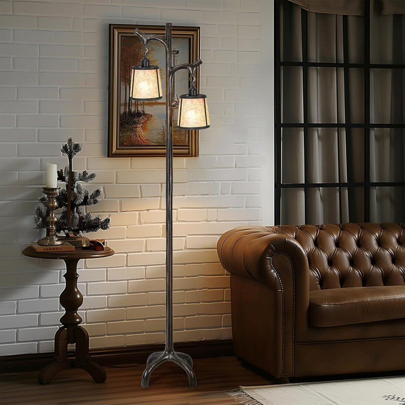 Farmhouse Tree Trunk Floor Lamp