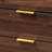 Jordan 5-Drawer Dresser in Brown Finish with Metal Drawer Glide, 46.76'' H X 31.25'' W X 15.50'' D