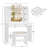Victorene Vanity Set with 2 Drawers Christmas Gifts-1758702010
