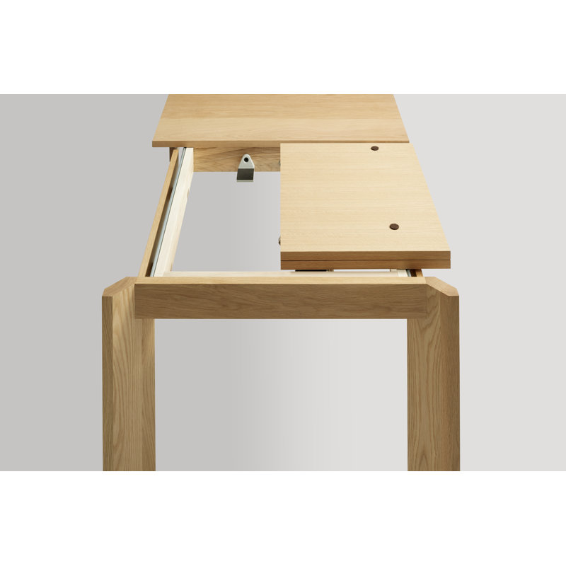 Moreover Solid Wood Dining Table, White Oak, 37" W x 104" L