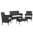 Baranowski 4 Seater Rattan Conversation Set