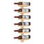 Open Shelving Wine Bottle Rack Brown