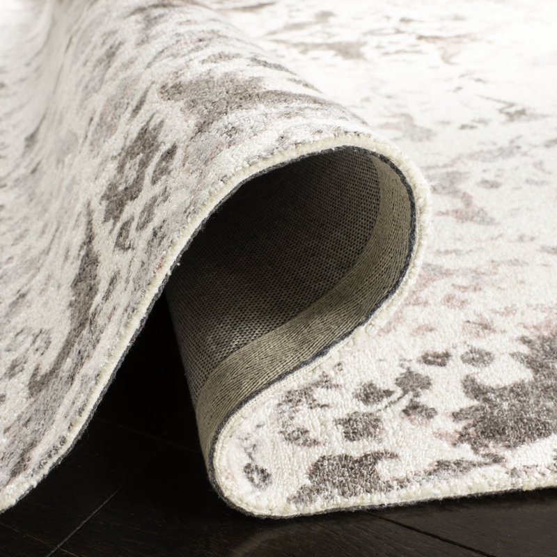 Tapis géométrique en viscose touffeté à la main Stahlman, Tapis de couloir 2 pi 6 po x 8 pi