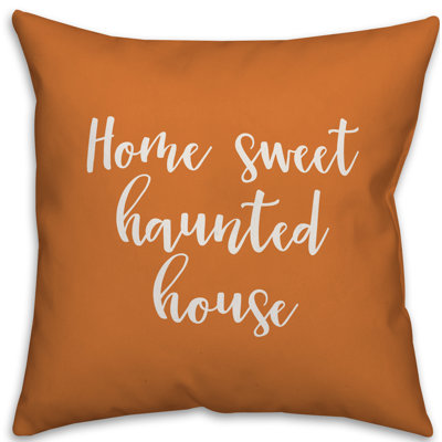  Housse et insert de coussin carré Home Sweet Haunted House