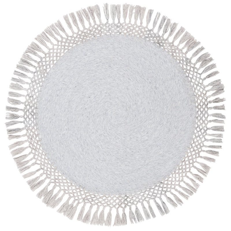 Cuevas Hand Tufted Performance Solid Color Rug, Round 3'