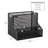 Desktop Organizer, Vertical File Storage, Letter Size, Metal, 12.15"L x 9.5"W x 9.5"H