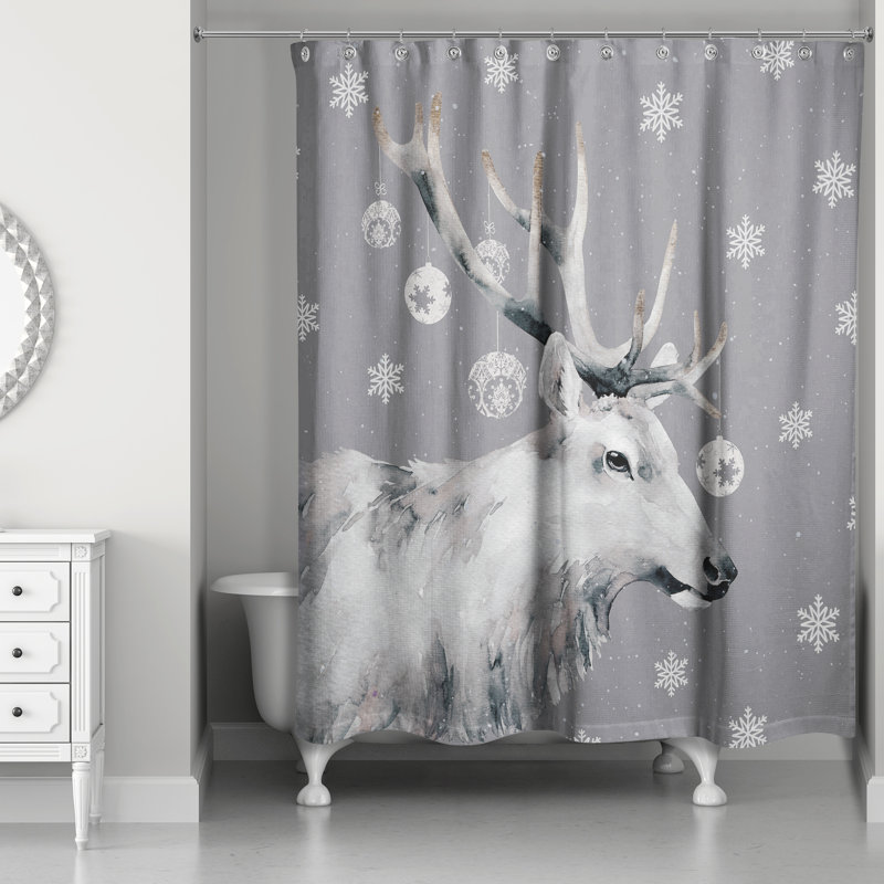 Rideau de douche Christmas Reindeer