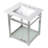Quadras Ceramic Rectangular Console Bathroom Sink with Overflow-49617703-49610568