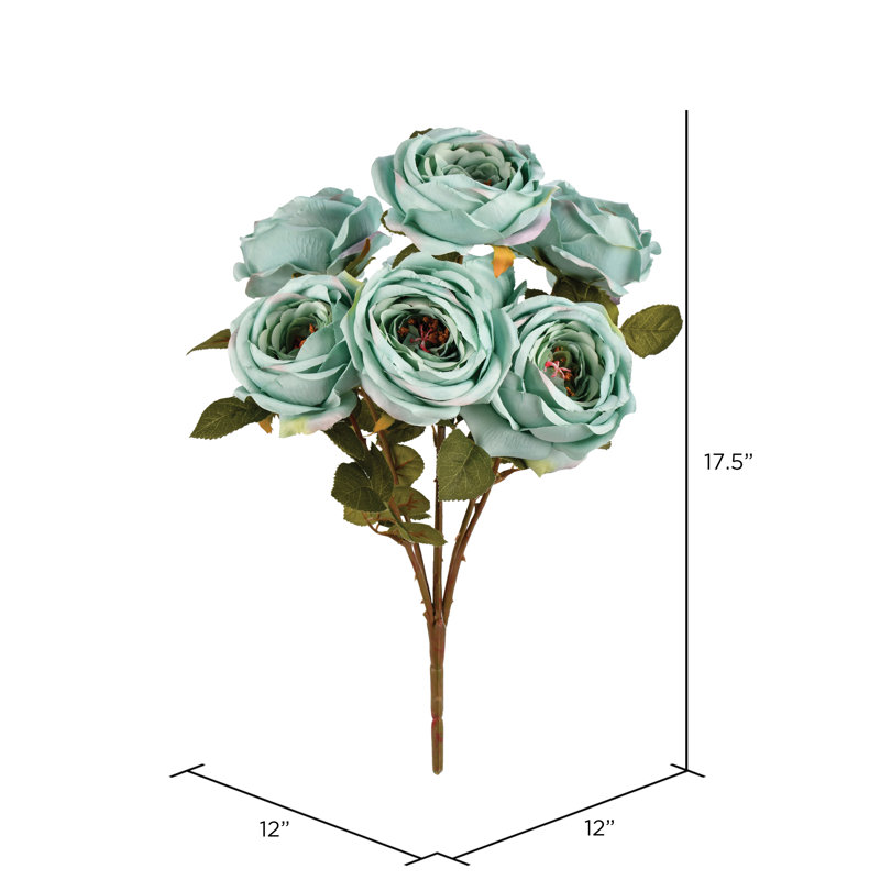 Rosier artificiel 17,5 po, Bleu