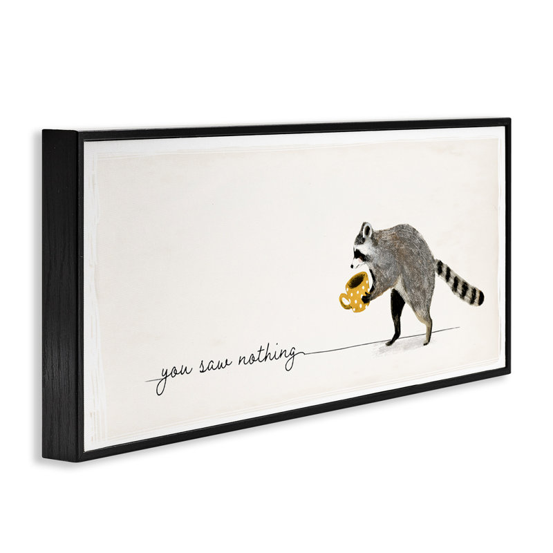 «You Saw Rien» par Victoria Barnes, Giclée encadrée noir minuit, H 10 po x l 24 po