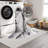Machine Washable Cooper Ivory/Charcoal Rug-2081847278