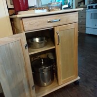 Prado Solid Wood Kitchen Cart