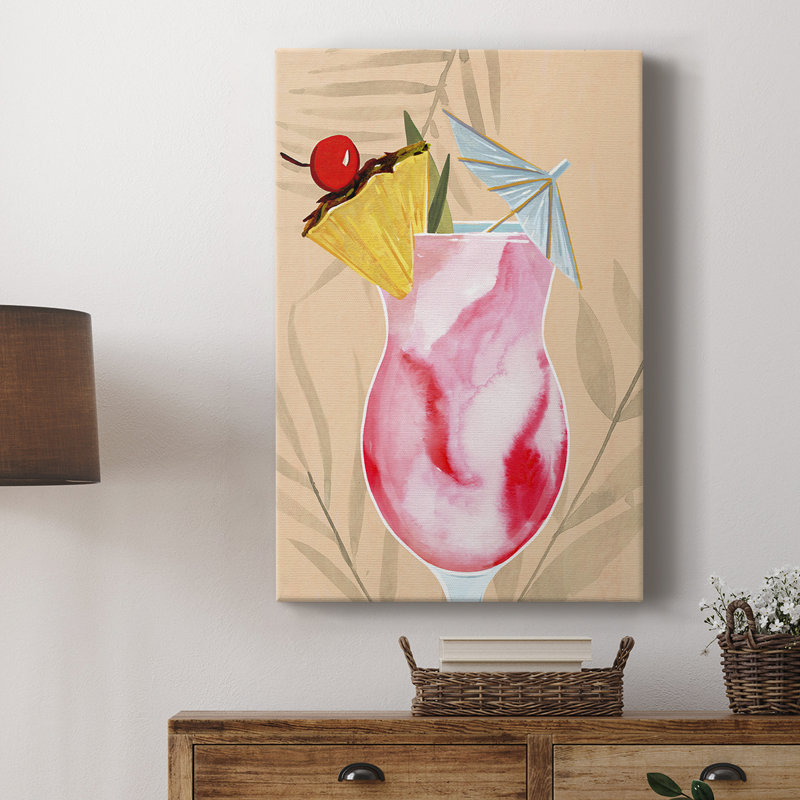 Tropical Cocktail II - galerie sur mesure, H 18 po x l 12 po