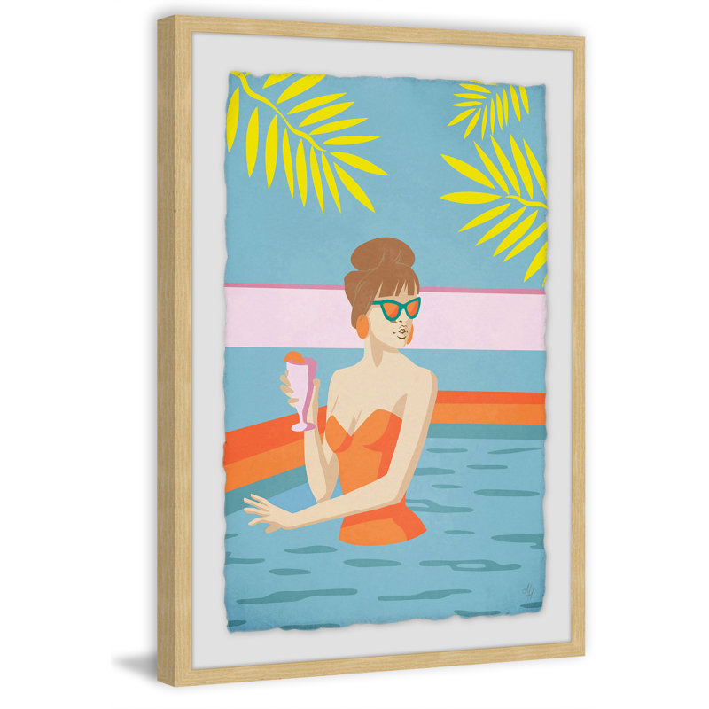Dipping - Single Picture Frame Painting, 46 cm H x 30 cm W x 4 cm D