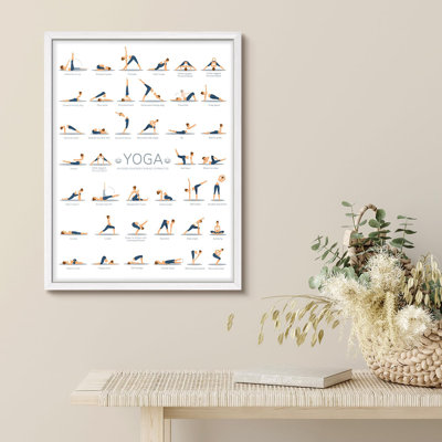 " Complete Yoga Poses Chart 40 Essential Yoga Positions For Beginners To Experts Small Decor "