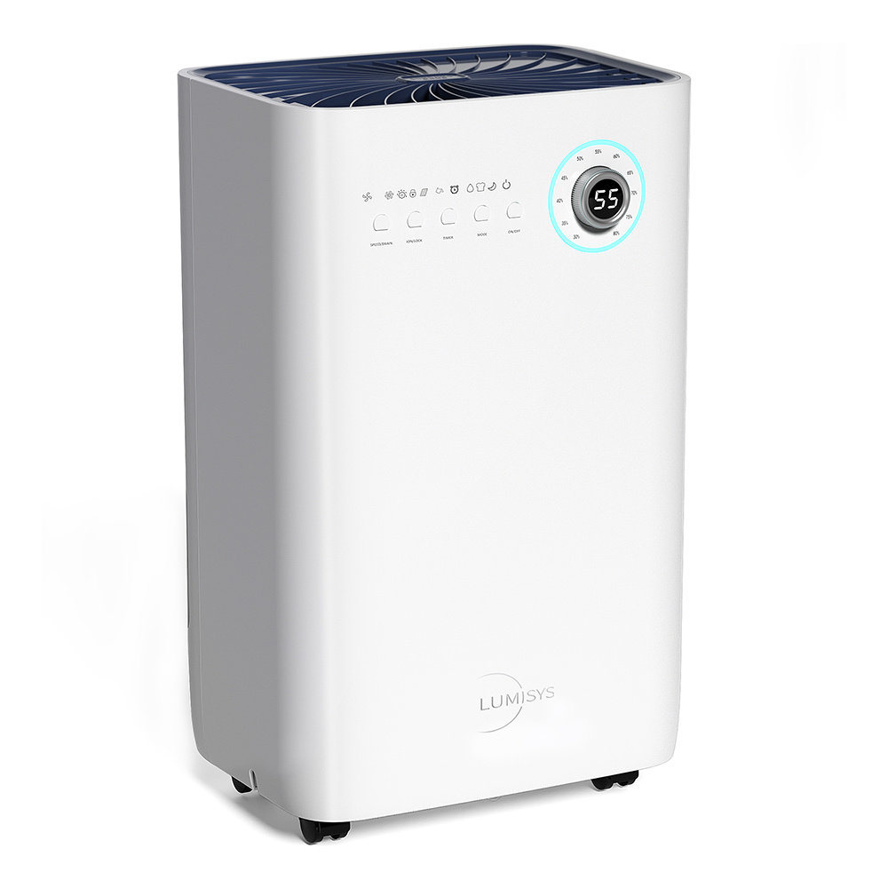 45 Pt. 3500 sq.ft. Bucketless Home Dehumidifier in White