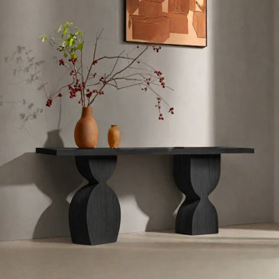 Wabi-Sabi Solid Wood Entryway Table