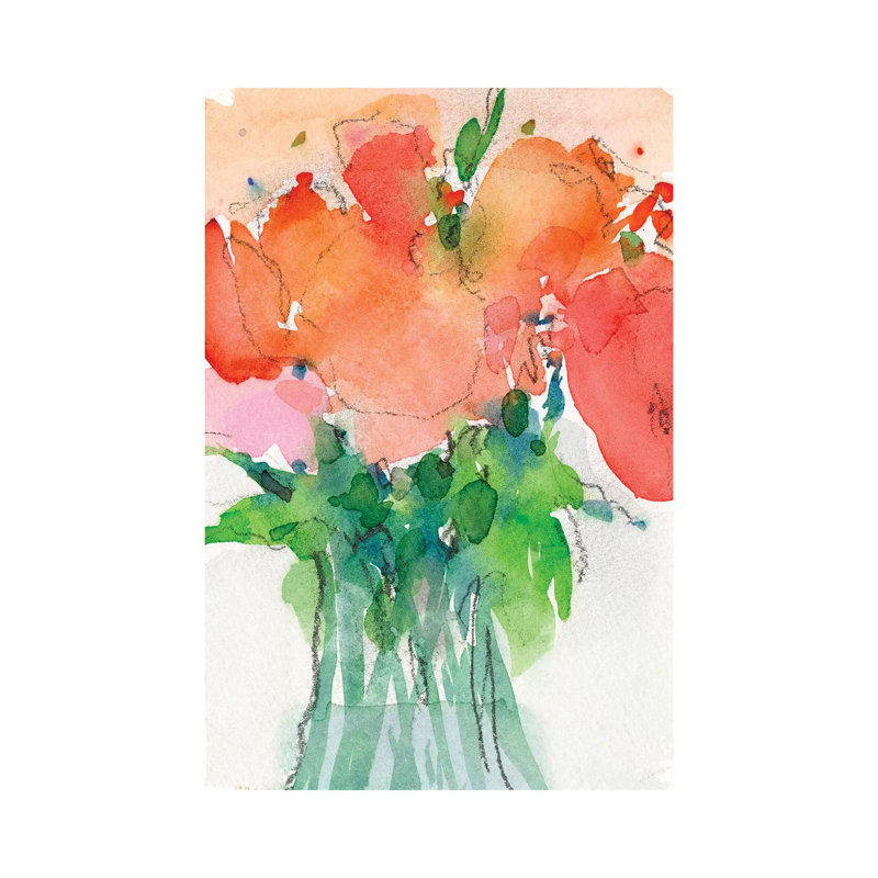 Cheerful Bouquet II by Samuel Dixon - Wrapped Canvas Gallery-Wrapped Canvas Giclée, 66.04 cm H x 45.72 cm W