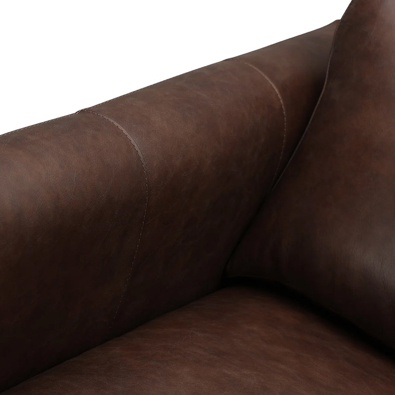 Genuine Leather Chaise Sectional