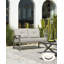 Ensemble de canapé d'extérieur en aluminium 4 pièces avec causeuse, 2 chaises et table basse Seehill