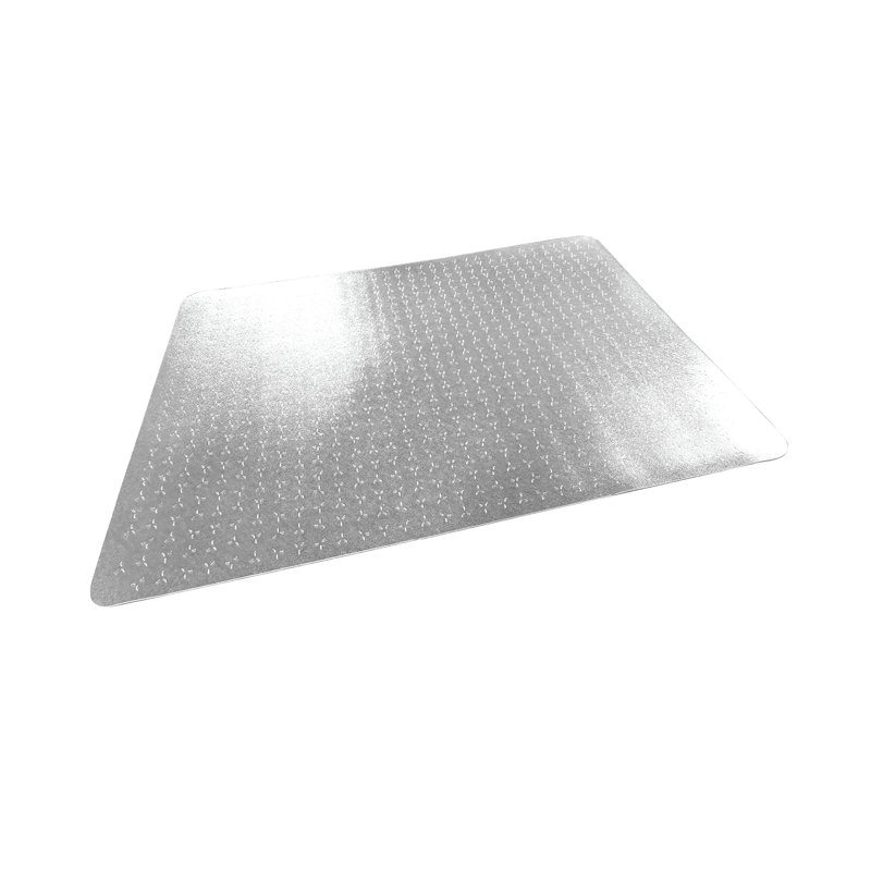 PVC Rectangular Chair Mat for Low Pile Carpets up to 6mm - Cleartex TrYlok, 90cm W x 120cm D