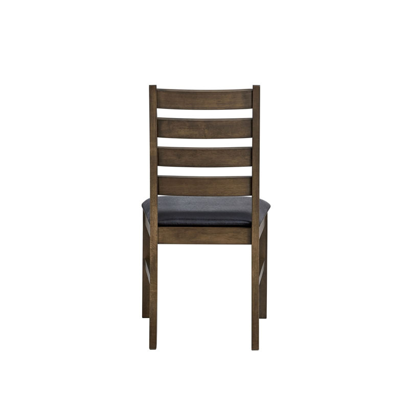 Compact 3-Piece Dining Set, Walnut Finish, Drop Leaf Table & Padded Chairs