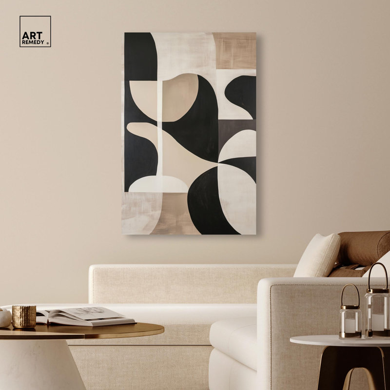 «Disc Dynamics Canvas Geometric Abstract» par , H 54 po x l 36 po, Toile tendue
