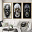 «Skull Eernal Rest», 3 pièces sur toile-1700054334-1700054323