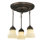 3 - Light Semi Flush Mount