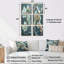 «White Grey Cherry Blossom Essence», ensemble d'art mural sur toile Cherry Blossom-664604792-664604795