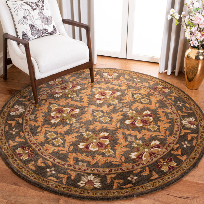 Dunbar Hand Tufted Wool Oriental Rug, Round 3'6"
