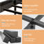 Structure de lit plateforme en bois massif avec tête de lit, capacité de 800 lb, aucun sommier nécessaire, grand rangement sous le lit, assemblage facile-2071932783-2071932782