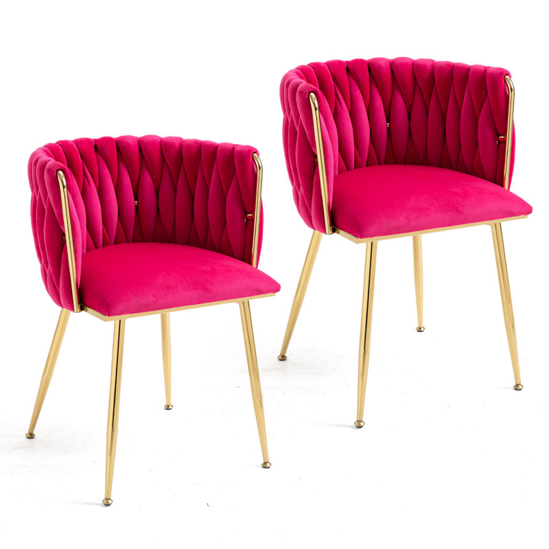 Fauteuils de salle à manger Landreneau, Rose Red