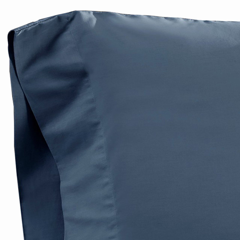 Ivy Cotton Ultra Soft Bed Sheet Set, Prewashed, King Sheet Set + Fitted Sheet + 2 Pillowcases, Navy